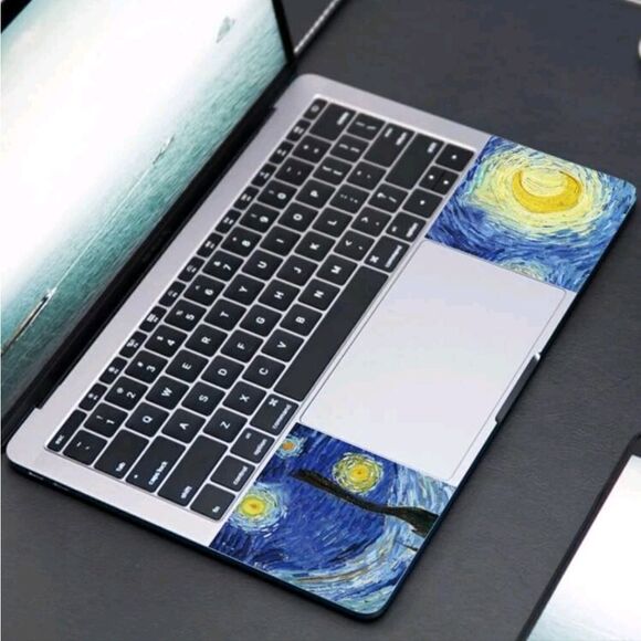 Van Gogh Starry Night Laptop Skin - Picture 3 of 6